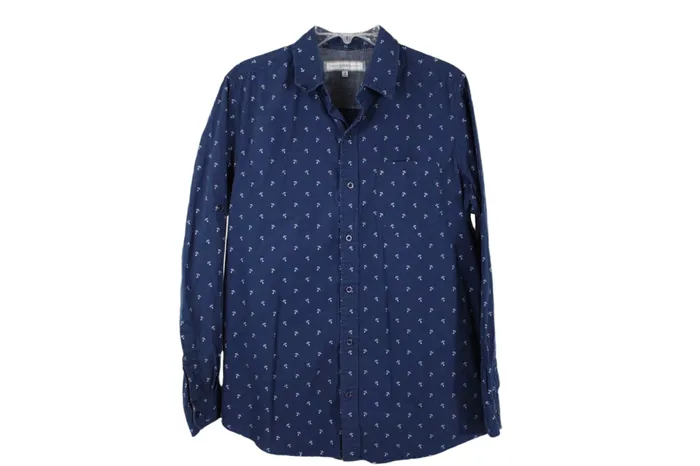 PDC Blue Anchor Button Down M PDC Rings