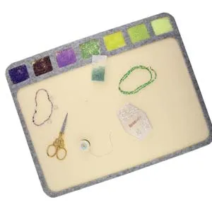 Peppy Beads Earrings Beadsmith 11X14IN Seed Bead Mat W 7 Cavities