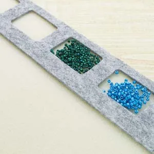 Peppy Beads Earrings Beadsmith 11X14IN Seed Bead Mat W 7 Cavities
