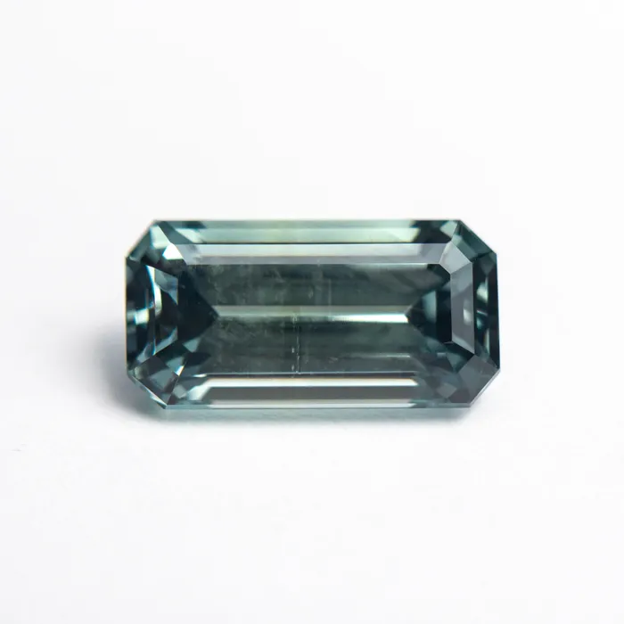 Teal Step Cut Sapphire 359ct Cut Corner Rectangle Misfit Gems Rings