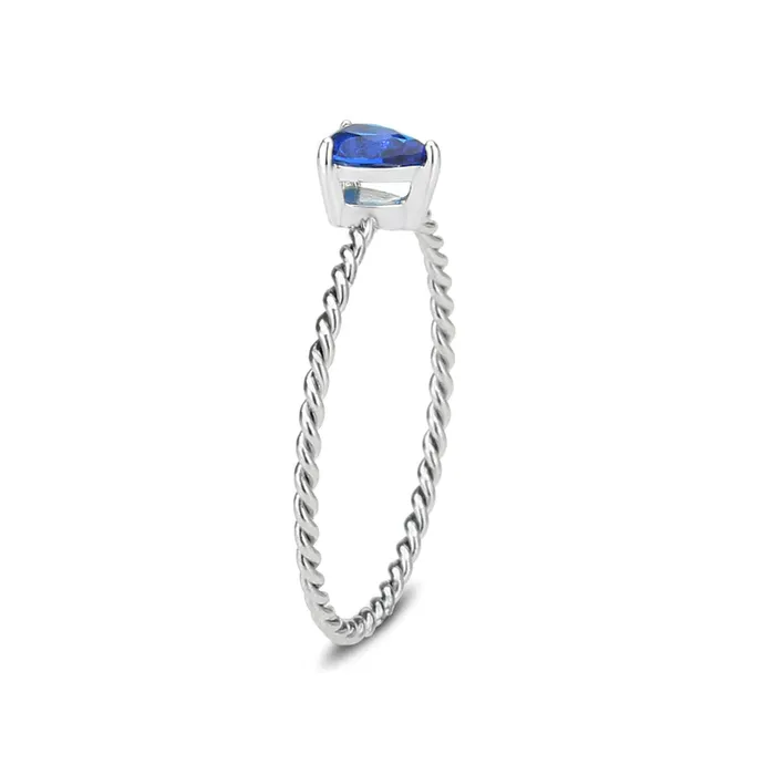 Rings Cerijewelry CJ3862 Wholesale Womens Stainless Steel Montana Blue Minimal Ring Rings Cerijewelry CJ3862 Wholesale Womens Stainless Steel Montana Blue Minimal Ring