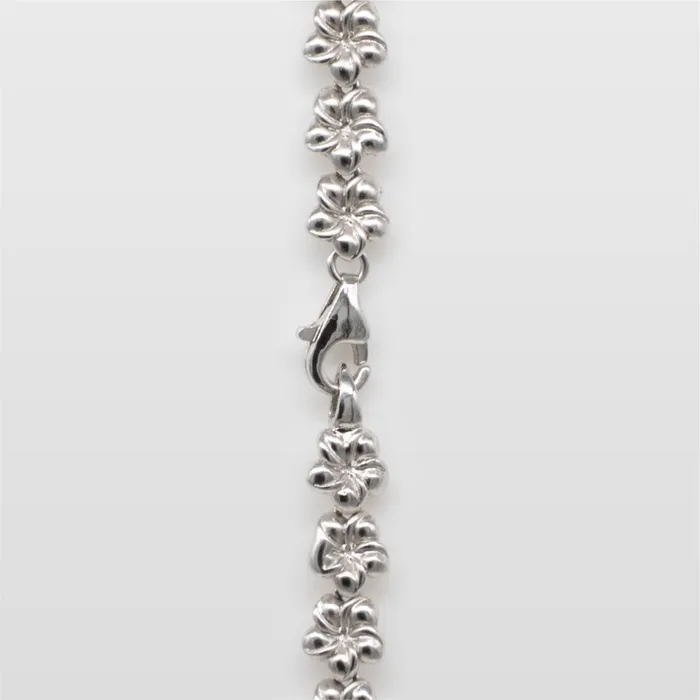 rosamarianas Necklaces 925 Sterling Silver Tasi Plumeria Lei Necklace