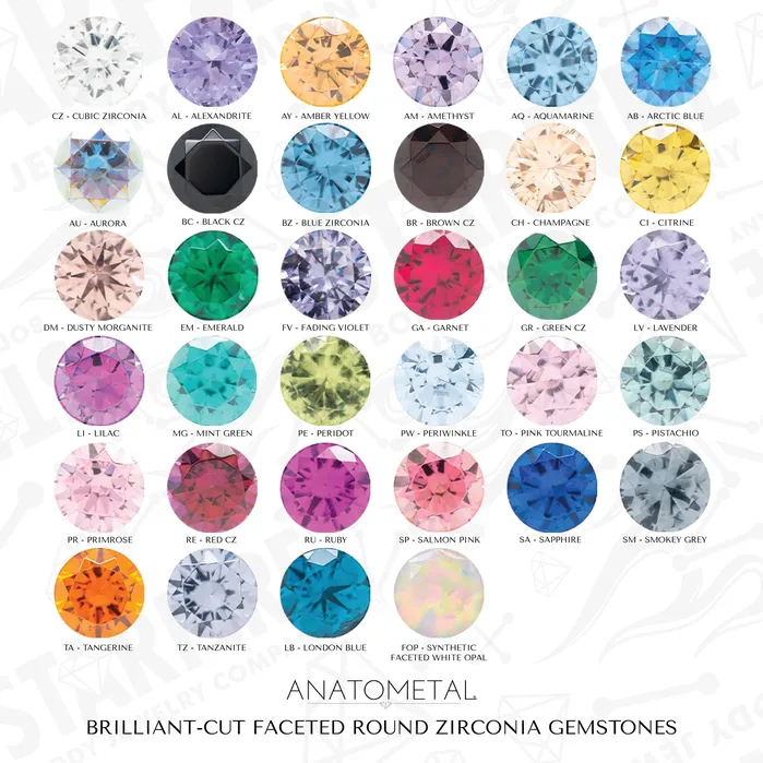 Super Gemmed BIG BLING Plugs Eyelets with BrilliantCut Gems Pistachio Anatometal Necklaces