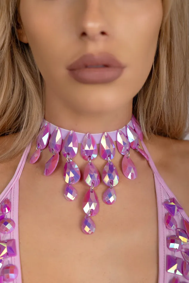 THE LUMI SHOP Necklaces Lavender Pixie Gem Necklace THE LUMI SHOP Necklaces Lavender Pixie Gem Necklace