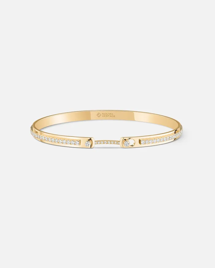 Bracelets Mood Tuxedo Mood Bangle in Yellow Gold Bracelets Mood Tuxedo Mood Bangle in Yellow Gold
