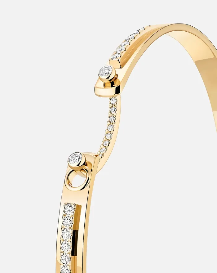 Bracelets Mood Tuxedo Mood Bangle in Yellow Gold Bracelets Mood Tuxedo Mood Bangle in Yellow Gold