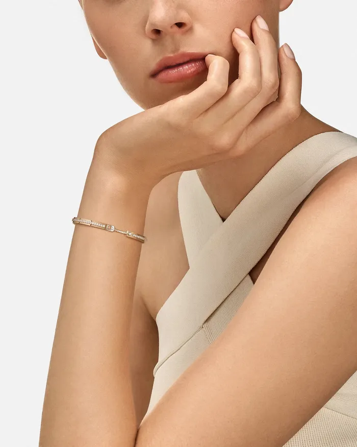 Bracelets Mood Tuxedo Mood Bangle in Yellow Gold Bracelets Mood Tuxedo Mood Bangle in Yellow Gold