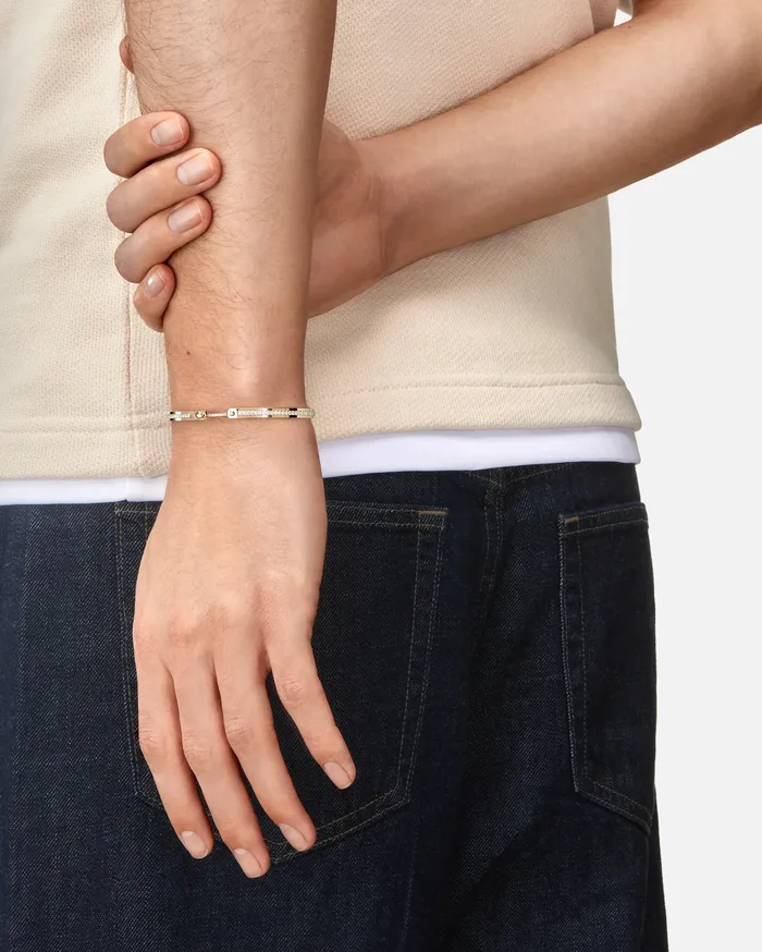 Bracelets Mood Tuxedo Mood Bangle in Yellow Gold Bracelets Mood Tuxedo Mood Bangle in Yellow Gold
