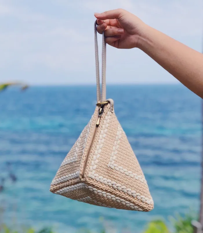 Earrings Rags2Riches Puso Pyramid Handbag