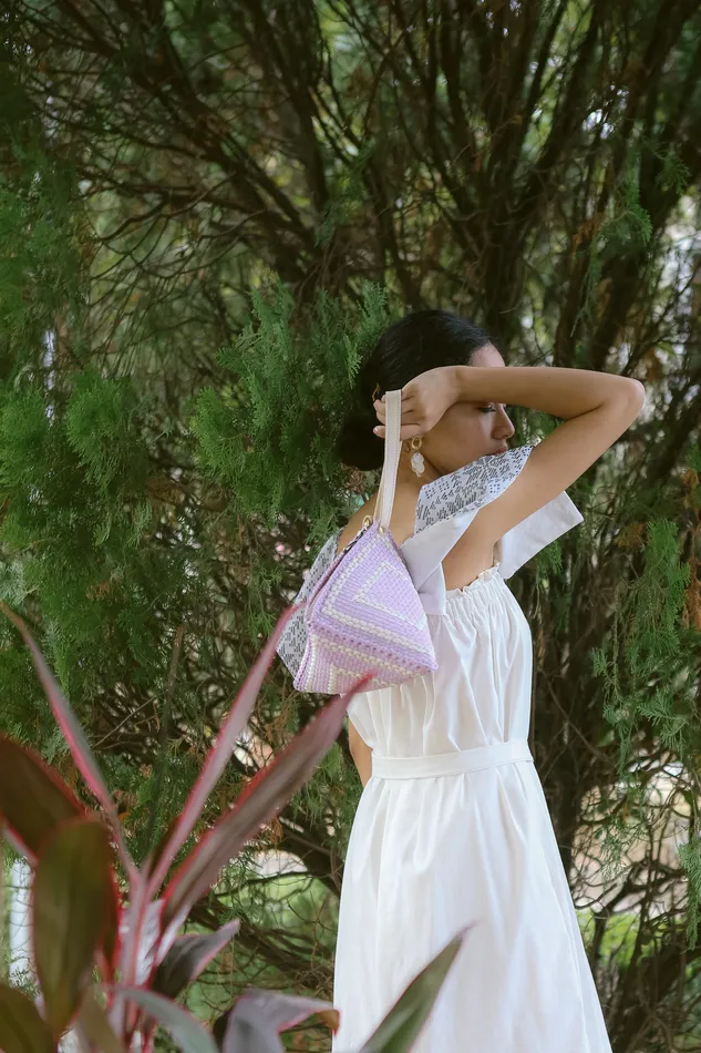 Earrings Rags2Riches Puso Pyramid Handbag