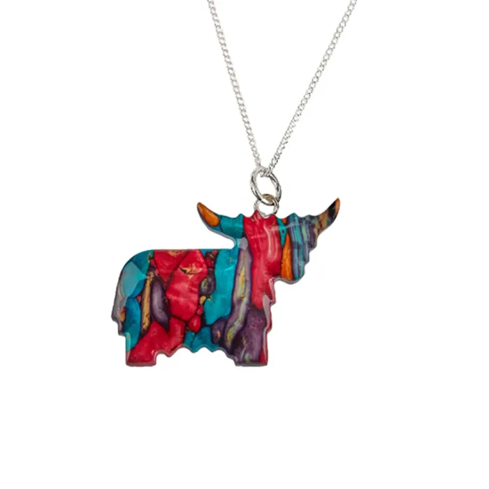 Highland Coo Necklace Charles Buyers Necklaces
