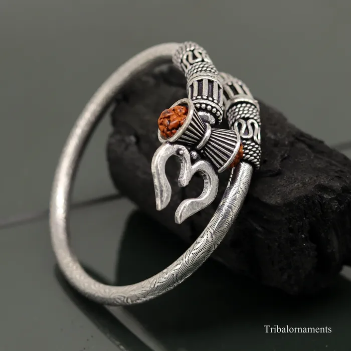 Lord Shiva trident design 925 sterling silver handmade bangle bracelet fabulous custom made oxidized unisex vintage design jewelry nsk248 TRIBAL ORNAMENTS Bracelets Lord Shiva trident design 925 sterling silver handmade bangle bracelet fabulous custom made oxidized unisex vintage design jewelry nsk248 TRIBAL ORNAMENTS Bracelets