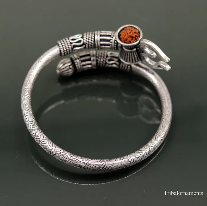 Lord Shiva trident design 925 sterling silver handmade bangle bracelet fabulous custom made oxidized unisex vintage design jewelry nsk248 TRIBAL ORNAMENTS Bracelets Lord Shiva trident design 925 sterling silver handmade bangle bracelet fabulous custom made oxidized unisex vintage design jewelry nsk248 TRIBAL ORNAMENTS Bracelets