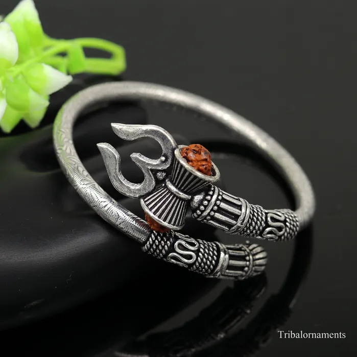 Lord Shiva trident design 925 sterling silver handmade bangle bracelet fabulous custom made oxidized unisex vintage design jewelry nsk248 TRIBAL ORNAMENTS Bracelets Lord Shiva trident design 925 sterling silver handmade bangle bracelet fabulous custom made oxidized unisex vintage design jewelry nsk248 TRIBAL ORNAMENTS Bracelets