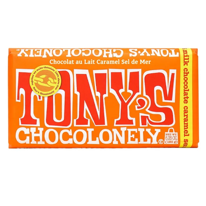 Necklaces Ramsden International Tonys Chocolonley Milk Chocolate Caramel Sea Salt Bar 180g Necklaces Ramsden International Tonys Chocolonley Milk Chocolate Caramel Sea Salt Bar 180g