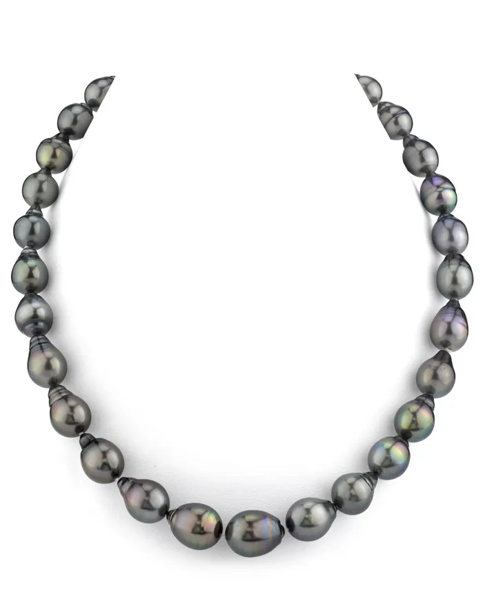 Necklaces spt 1011mm Tahitian South Sea Pearl DropShape Necklace
