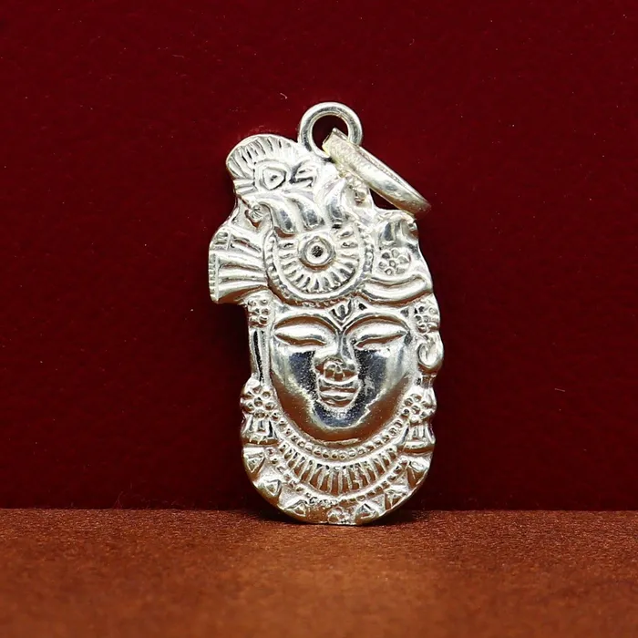 Necklaces TRIBAL ORNAMENTS Solid sterling silver handmade Hindu Lord krishna shrinathji tiny pendant amazing designer fabulous pendant unisex gifting jewelry ssp623