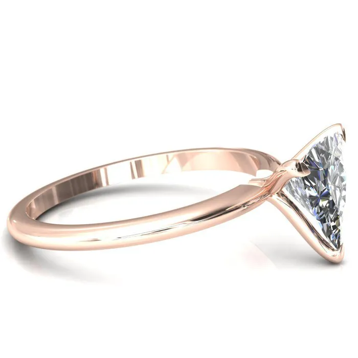 Rings Fire Brilliance Gracey Trillion Moissanite 3Claw Prong Engagement Ring