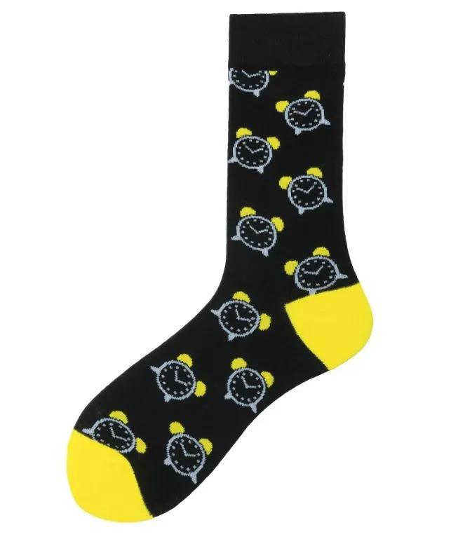 Rings POLLY SF498 Black Alarm Clock Socks
