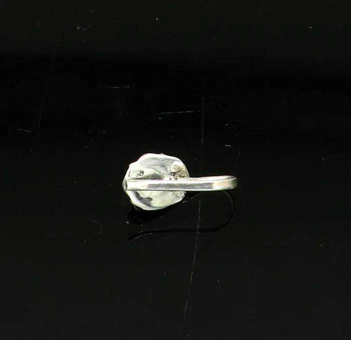 Rings TRIBAL ORNAMENTS 75mm 925 sterling silver single stone nose pin clip on nose pin customized nose plug best wedding party stylish functional jewelry np99