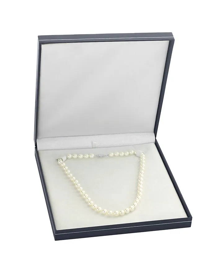 spt Necklaces White Japanese Akoya Pearl Necklace 100105mm AAA Quality