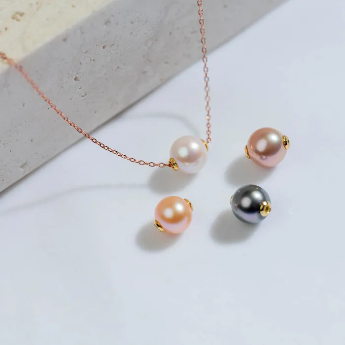 Sterling Silver Interchangeable Necklace WN00469 Possibilities Pearly Lustre Necklaces