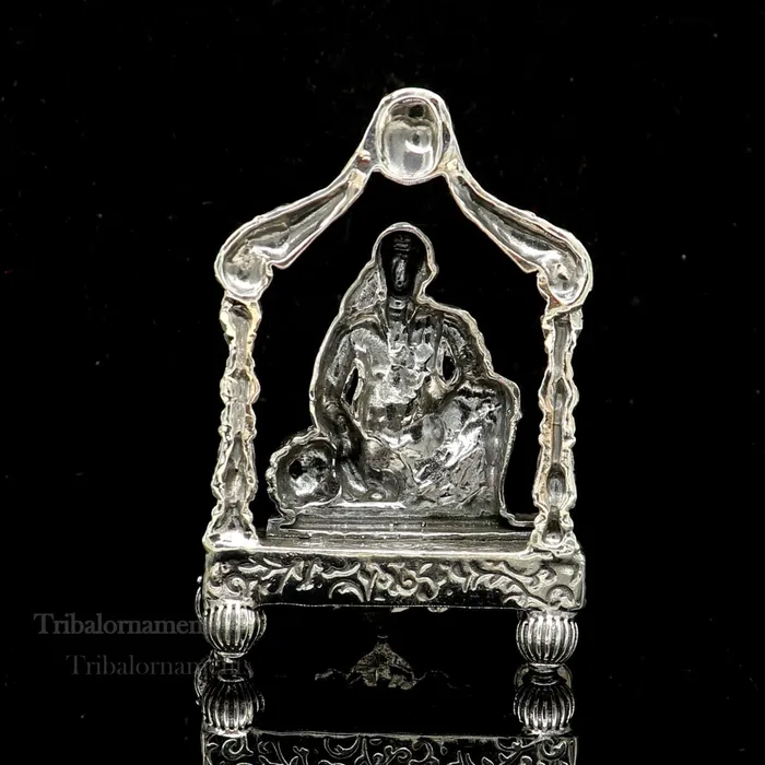 TRIBAL ORNAMENTS Rings 925 sterling silver handmade Divine Hindu idol deity Sai Baba statue murti divine Statue Sculpture figurine puja article gifting art173