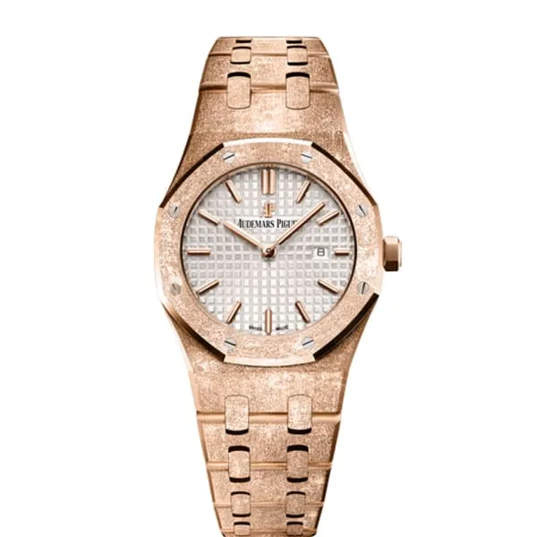 Audemars Piguet Bracelets Audemars Piguet Royal Oak Lady Frosted 33mm Watch Ref 67653ORGG1263OR01 Silver Dial 18K Rose Gold Bracelet Audemars Piguet Bracelets Audemars Piguet Royal Oak Lady Frosted 33mm Watch Ref 67653ORGG1263OR01 Silver Dial 18K Rose Gold Bracelet