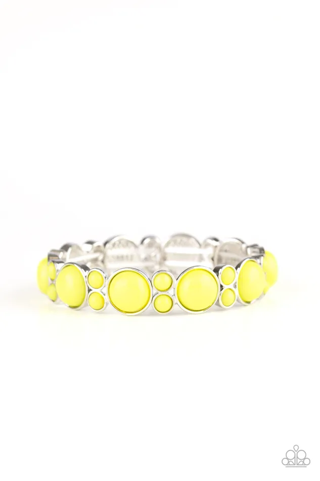 Bracelets Paparazzi Bracelet Bubbly Belle Yellow Paparazzi Jewelry