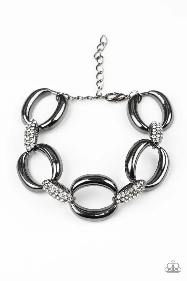 Bracelets Paparazzi Bracelet Dont Forget Whos Boss Black Paparazzi Jewelry