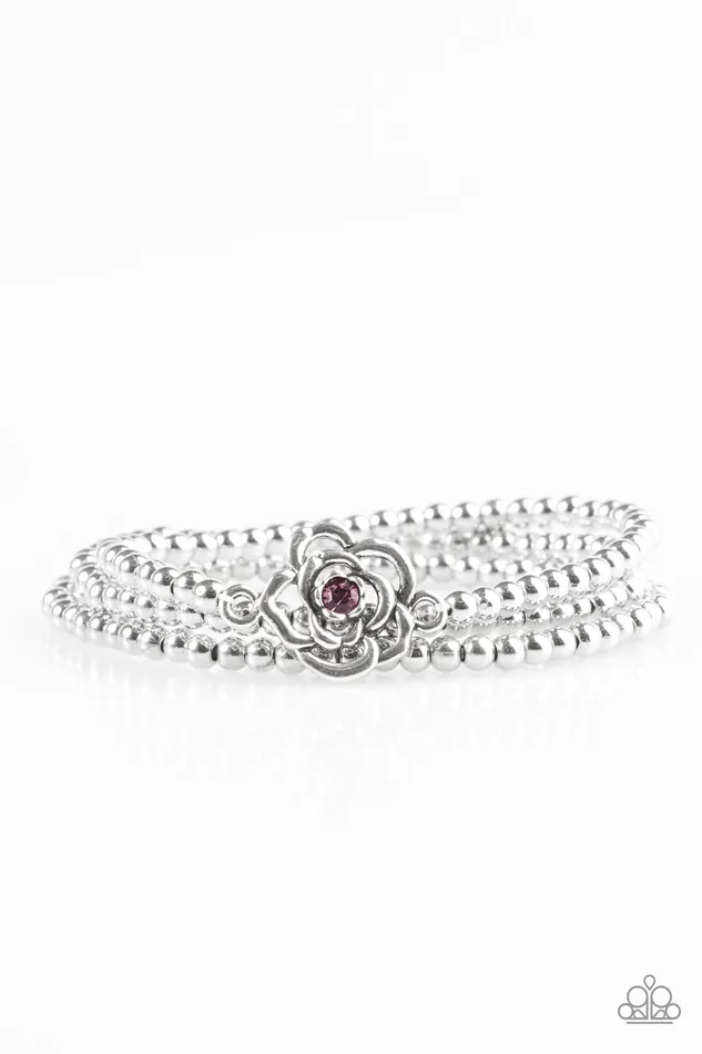 Bracelets Paparazzi Bracelet Perennial Princess Purple Paparazzi Jewelry