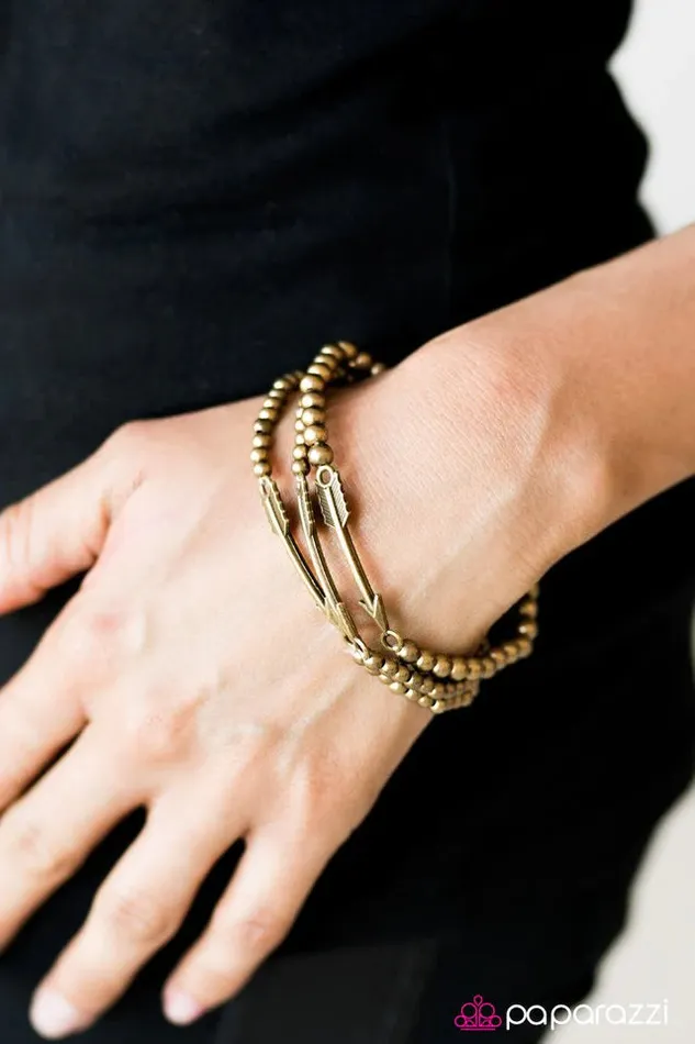 Bracelets Paparazzi Bracelet Ready Aim Fire Brass Paparazzi Jewelry
