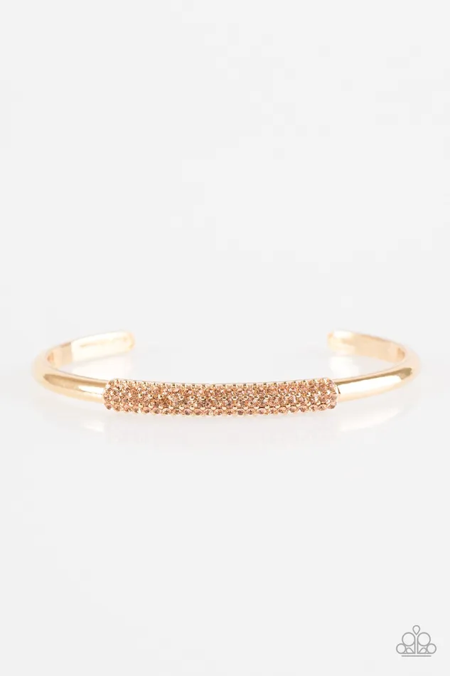 Bracelets Paparazzi Jewelry Paparazzi Bracelet CACHE Only Gold