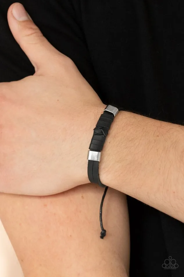 Bracelets Paparazzi Jewelry Paparazzi Bracelet Drifter Decor Black
