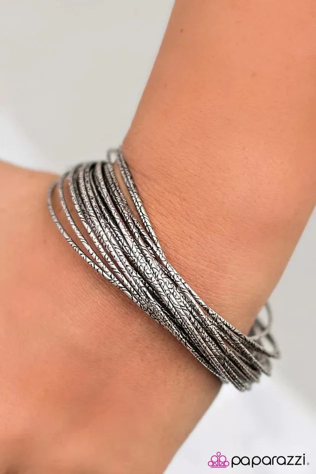 Bracelets Paparazzi Jewelry Paparazzi Bracelet Flash Bang Silver
