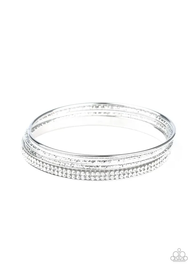 Bracelets Paparazzi Jewelry Paparazzi Bracelet Heap It On White Bracelets Paparazzi Jewelry Paparazzi Bracelet Heap It On White