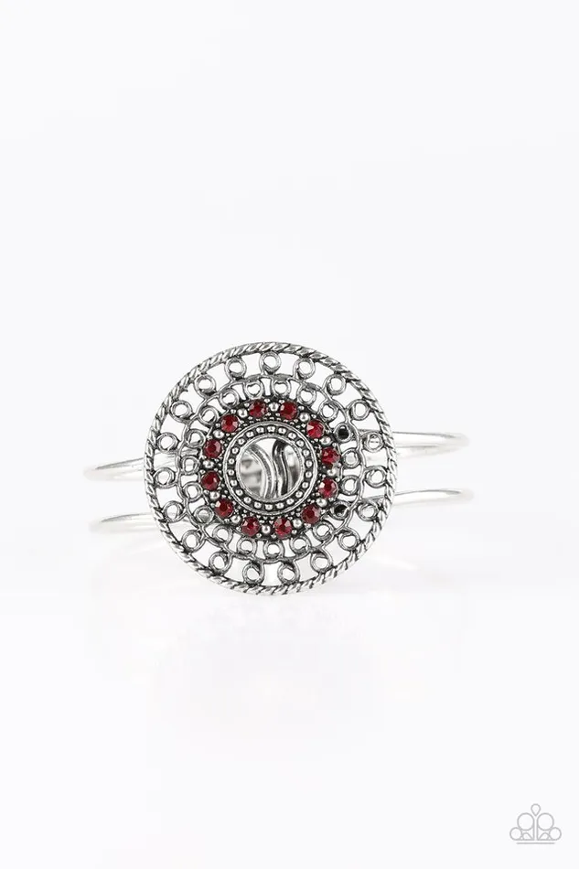 Bracelets Paparazzi Jewelry Paparazzi Bracelet If Theres A WHEEL Theres A Way Red