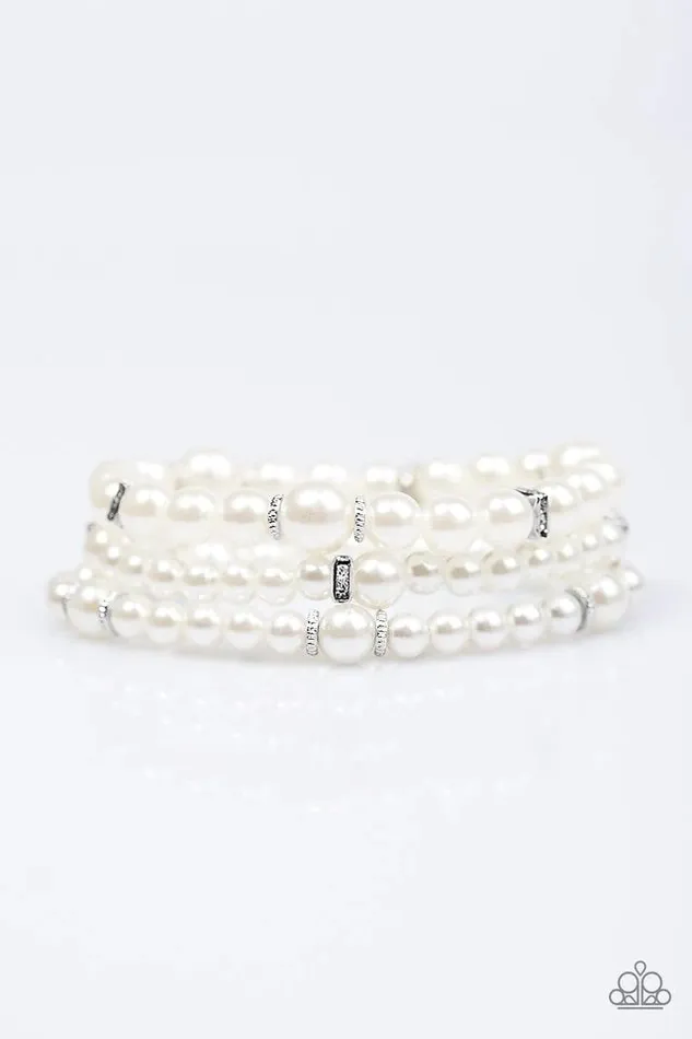 Bracelets Paparazzi Jewelry Paparazzi Bracelet Money Drop White