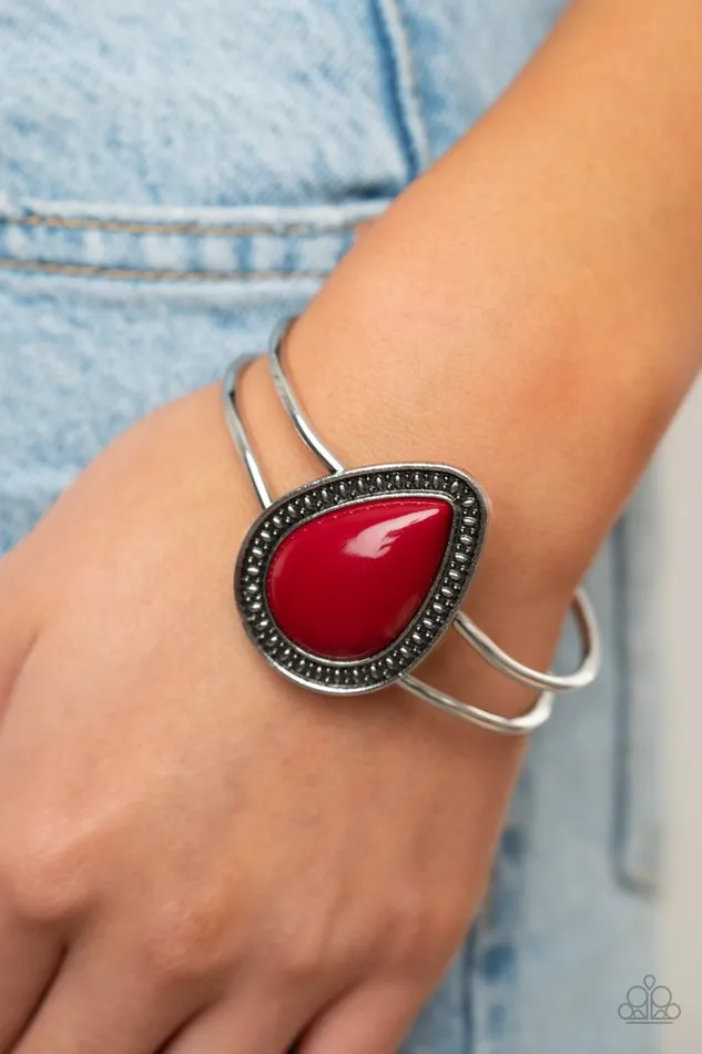 Bracelets Paparazzi Jewelry Paparazzi Bracelet Over The Top Pop Red