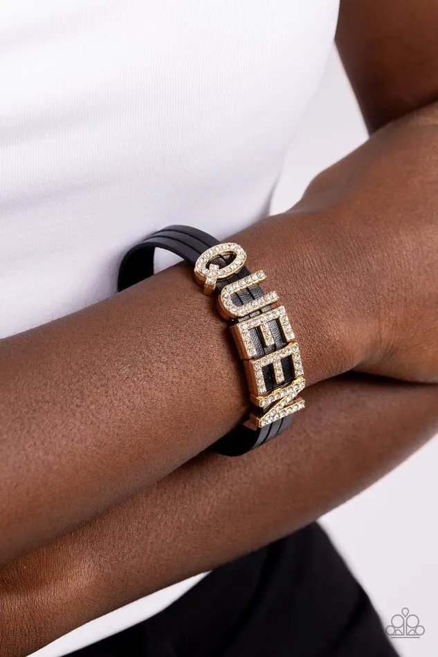 Bracelets Paparazzi Jewelry Paparazzi Bracelet Queen of My Life Gold