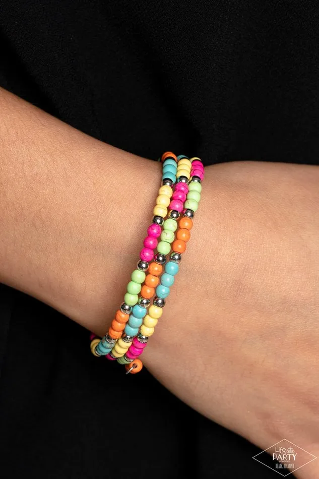 Bracelets Paparazzi Jewelry Paparazzi Bracelet Stone Paradise Multi