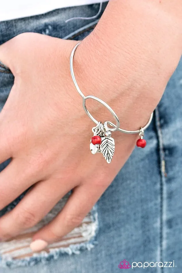 Bracelets Paparazzi Jewelry Paparazzi Bracelet What On Earth Red