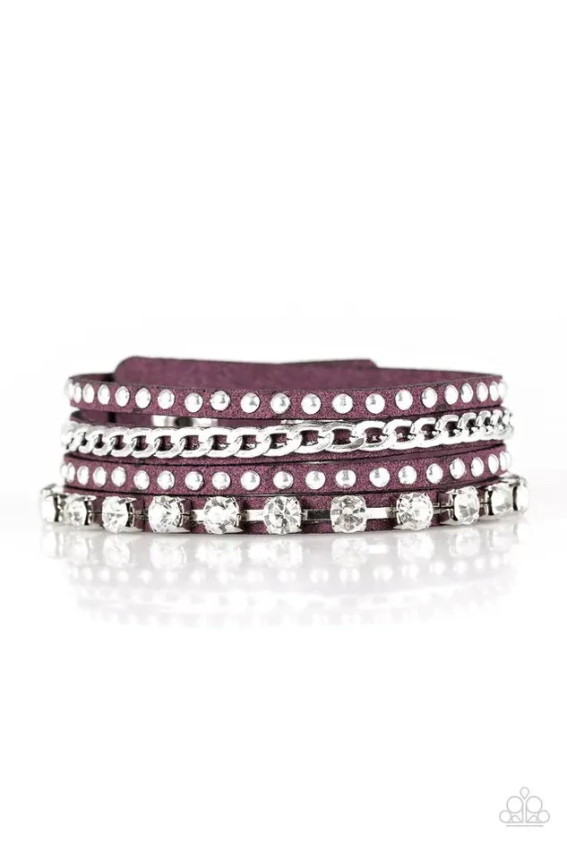 Bracelets Paparazzi Jewelry Paparazzi Bracelet You Talkin To Me Purple