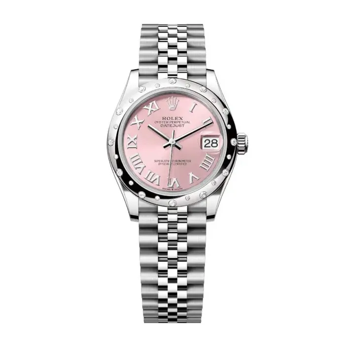 Bracelets Rolex Rolex Datejust 31mm Ref 278344rbr0022 Pink Roman Dial Diamond Bezel Stainless Steel Jubilee Bracelet Womens Watch Bracelets Rolex Rolex Datejust 31mm Ref 278344rbr0022 Pink Roman Dial Diamond Bezel Stainless Steel Jubilee Bracelet Womens Watch
