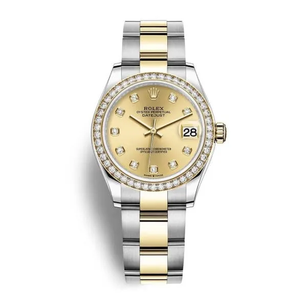 Bracelets Rolex Rolex Datejust 31mm Ref 278383rbr0025 Champagne Diamond Dial Diamond Bezel Two Tone Stainless Steel 18K Yellow Gold Oyster Bracelet Womens Watch Bracelets Rolex Rolex Datejust 31mm Ref 278383rbr0025 Champagne Diamond Dial Diamond Bezel Two Tone Stainless Steel 18K Yellow Gold Oyster Bracelet Womens Watch