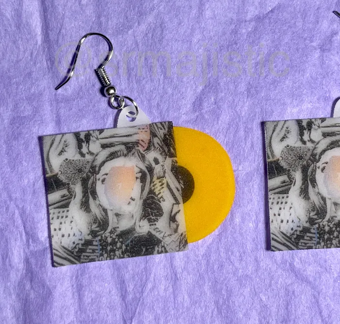 Earrings Beach House 7 Vinyl Album Handmade Earrings Sam Makes Things