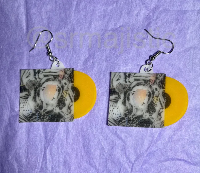 Earrings Beach House 7 Vinyl Album Handmade Earrings Sam Makes Things