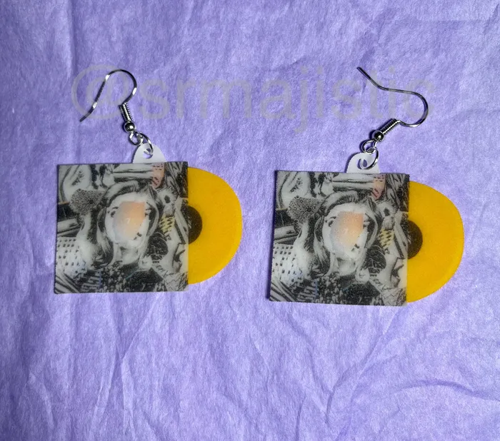 Earrings Beach House 7 Vinyl Album Handmade Earrings Sam Makes Things