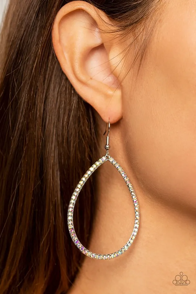 Earrings Paparazzi Earring Black Tie Optional Multi Paparazzi Jewelry