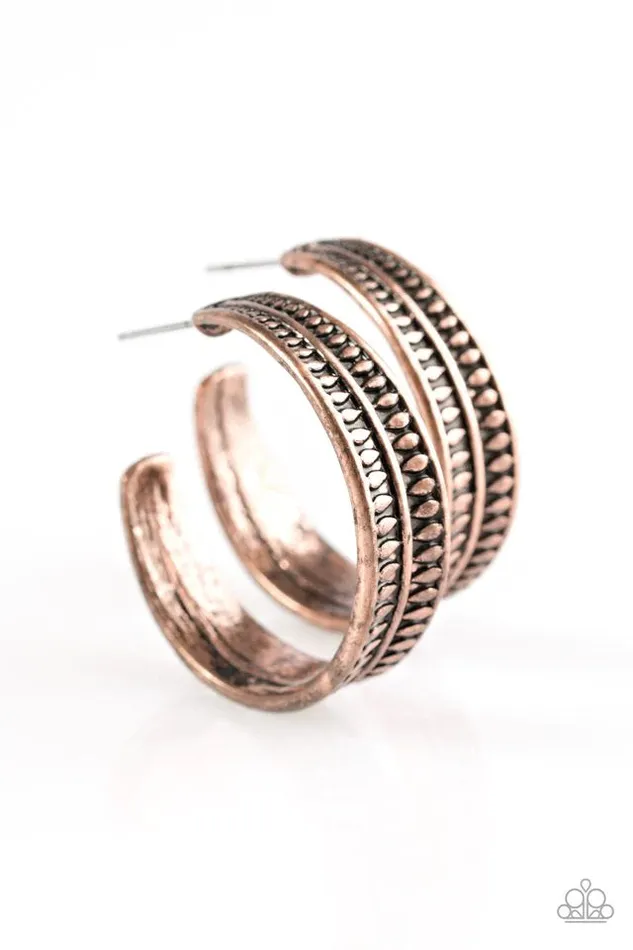 Earrings Paparazzi Jewelry Paparazzi Earring A Wild Ride Copper